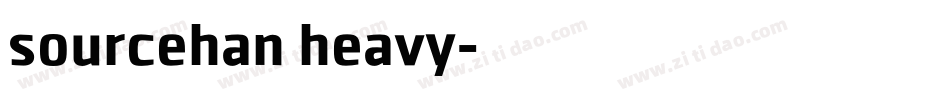 sourcehan heavy字体转换